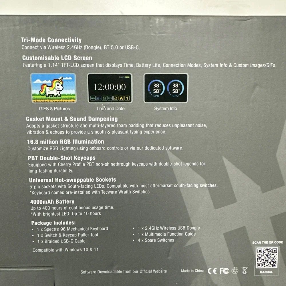 Tecware only comes